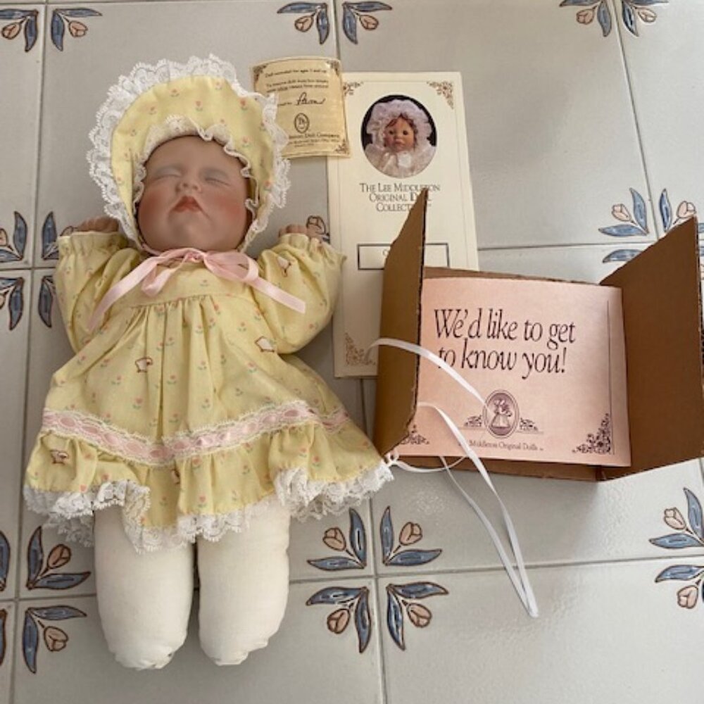1991 Lee Middleton Sweetest Little Dreamer in Yellow - In Box